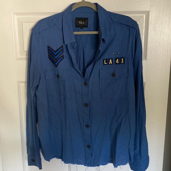 Rails Blue Button Down - Picture 1 of 4